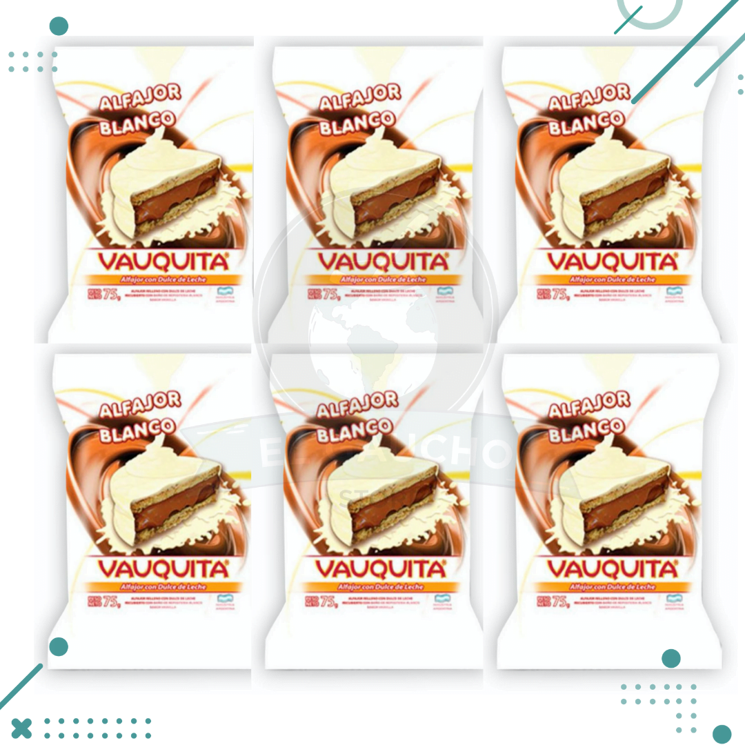 Untitled-design-770.png Alfajor Vauquita BLANCO 75g Pack 6u (450g) - Imagen 1