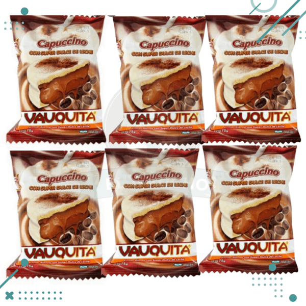 Alfajor Vauquita CAPUCHINO 75g (Pack x6un) (450g)