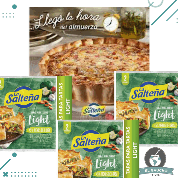 Tapas para PASCUALINA-TARTA La Salteña Light 2u (Pack 3un) (6 discos)