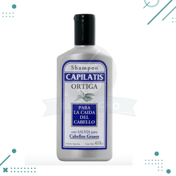 Shampoo Capilatis Caída Pelo Graso Ortiga Salvia 410 Ml