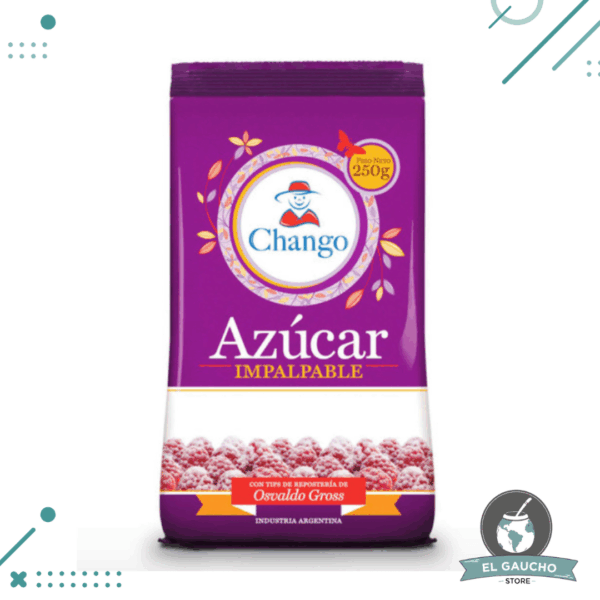 Chango Azucar IMPALPABLE Chango x 250gr libre de gluten SIN TACC