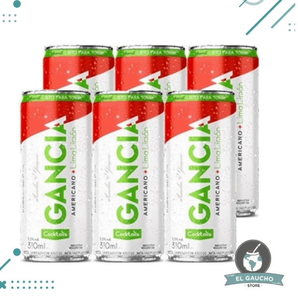 Gancia + Lima Limon . Lata 310ml X 6 (1860ml)