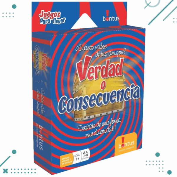 Juego de mesa infantil "Verdad o consecuencia"