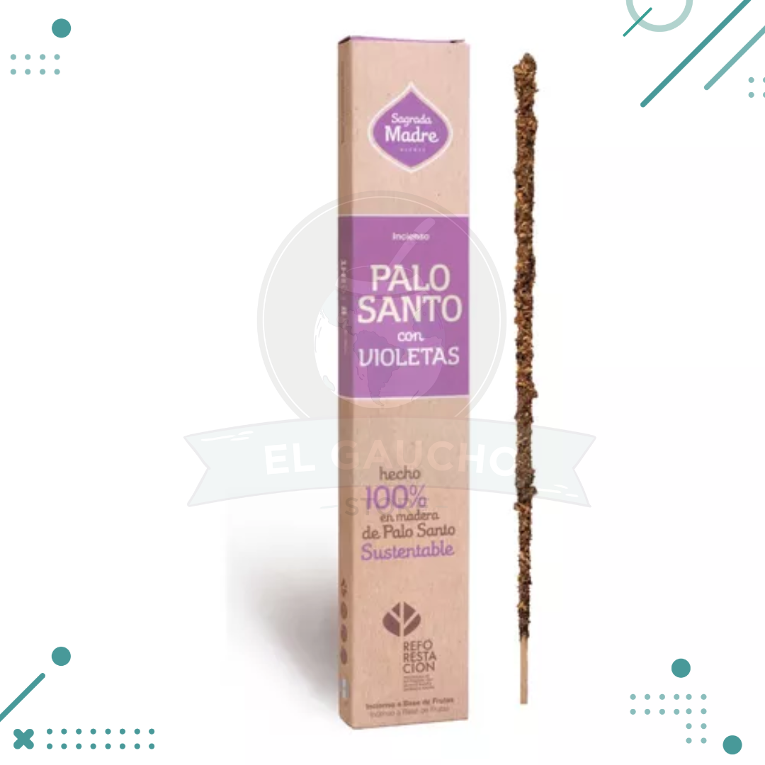 VIOLETAS.png Sahumerios Sagrada Madre PALO SANTO CON VIOLETAS - Imagen 1