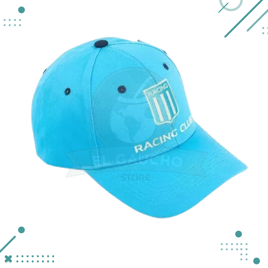 VISERA-RACING-.png GORRA VISERA BORDADA ESCUDO RACING COLOR CELESTE - Imagen 1