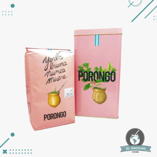 Yerbera De Lata Porongo + 500 g de Yerba Porongo Organica
