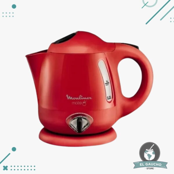 Pava eléctrica Moulinex Color ROJA 220V 1L, con Cortador de Temperatura, Para Mate, Te
