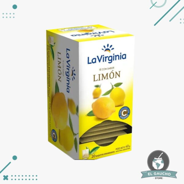 La Virginia Te sabor Limon X 20 Saquitos 2g (40gr)