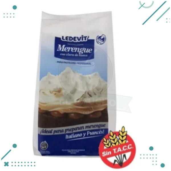 Polvo instantáneo para preparar Merengue LEDEVIT Torta (1Kg)