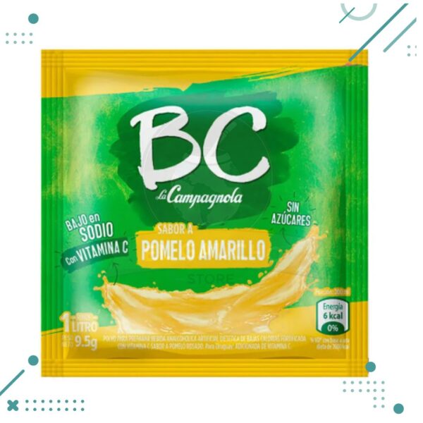 Jugo BC POMELO AMARILLO EN SOBRE 9g