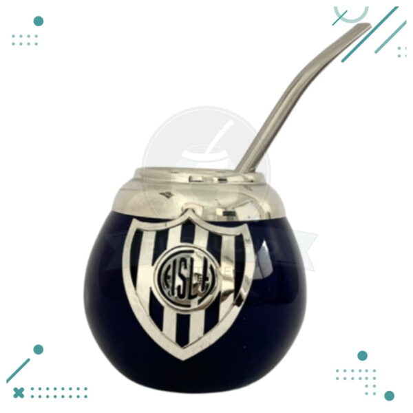 Mate San Lorenzo 100% Artesanal + Bombilla de Acero Inoxidable