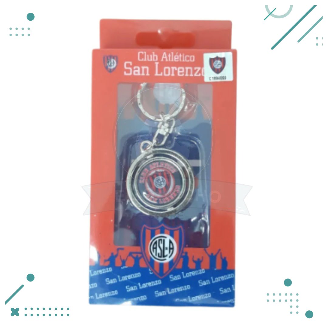WhatsApp-Image-2022-06-09-at-11.03.37-AM.jpeg Llavero Giratorio San Lorenzo - Imagen 1