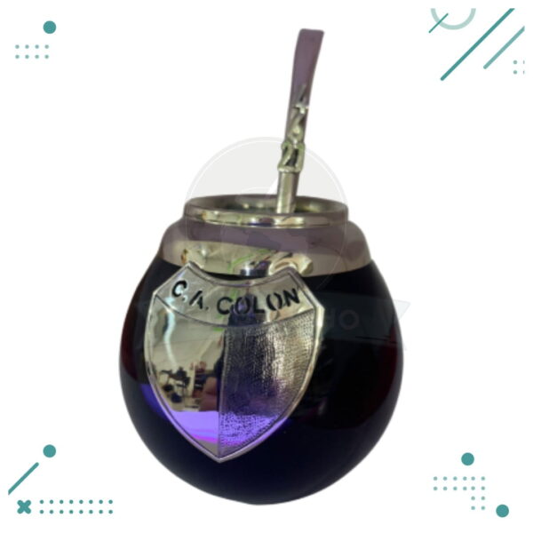 Mate COLON 100% Artesanal + Bombilla de Acero Inoxidable