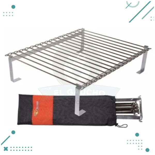 Parrilla Plegable Portatil De Camping Enrollable C/ Funda