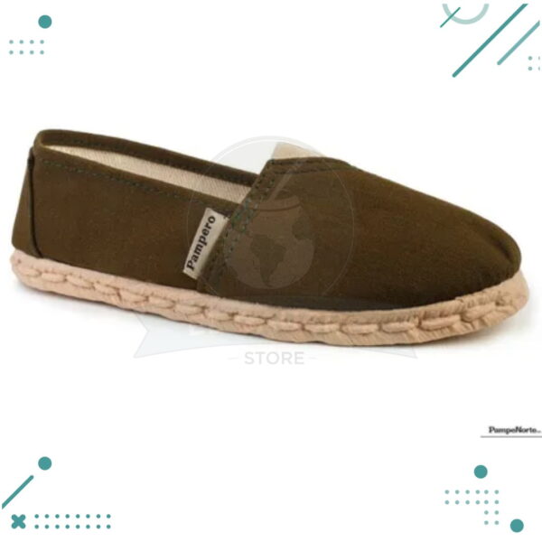 Alpargatas reforzadas, Color VERDE Premium PAMPERO