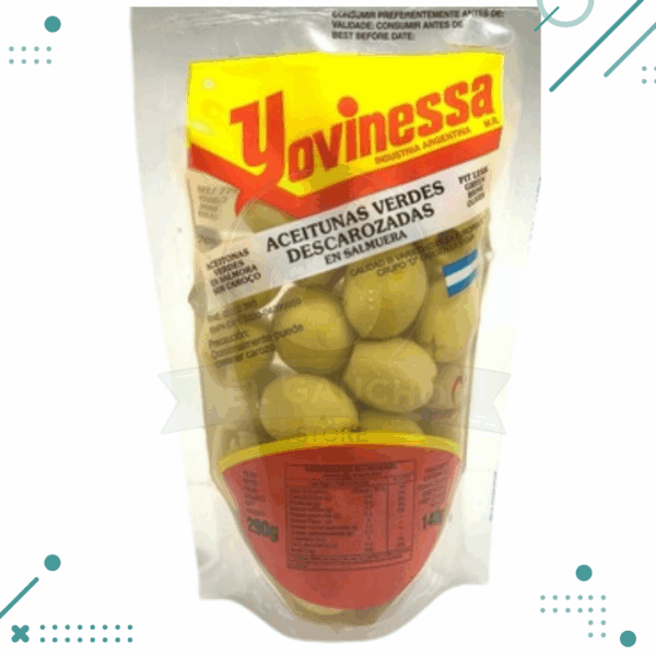 Aceitunas Verdes Descarozadas Yovinessa 290gr