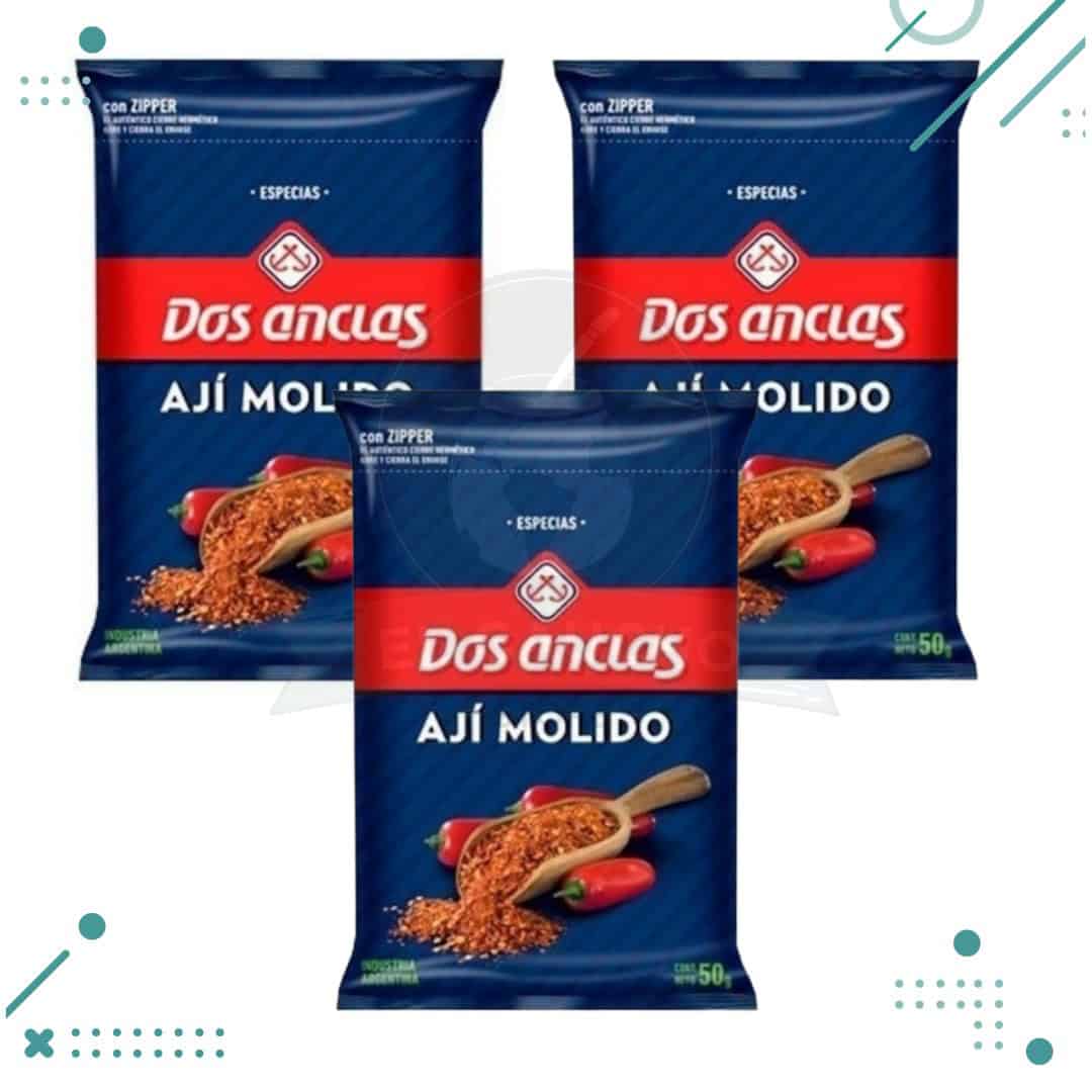 aji.png Ají molido Dos Anclas 50 g (pack 3u) (150gr) - Imagen 1