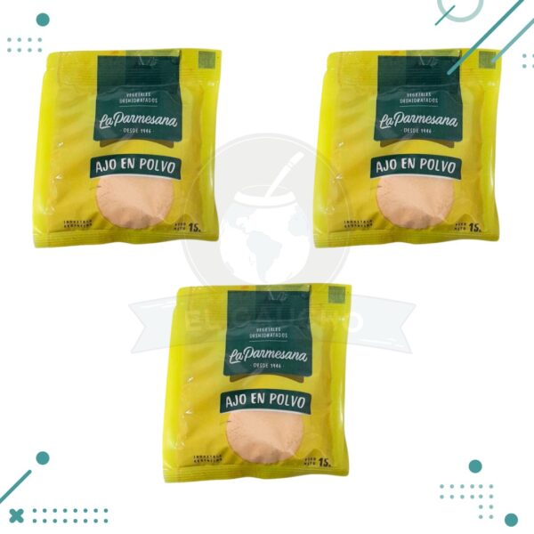 LA PARMESANA ajo en polvo 15gr (pack x3un.) 45gr