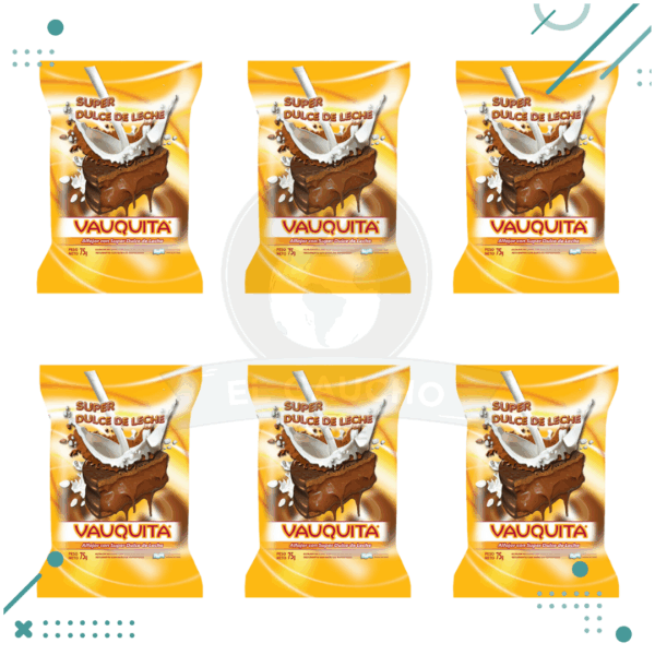 Alfajor Vauquita SUPER DULCE DE LECHE 75gr (Pack X6un) 450gr