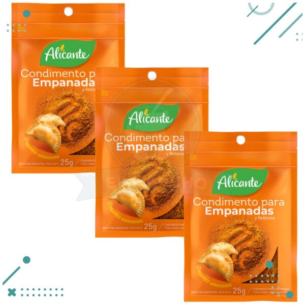 Condimento Alicante para empanadas 25 g. (pack 3u) (75g)