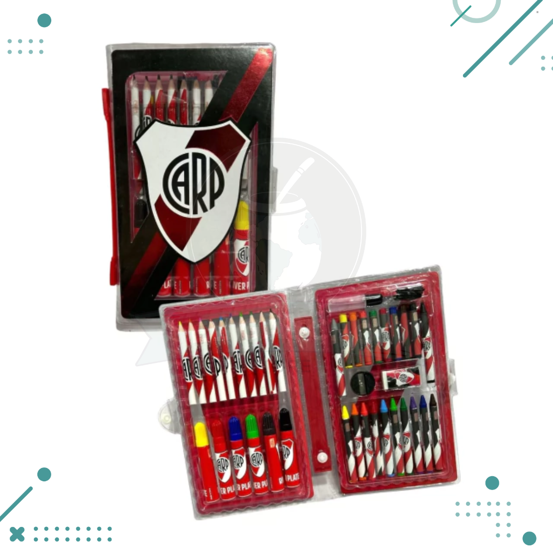 arte-river.png Set de arte RIVER PLATE, lapices - Imagen 1