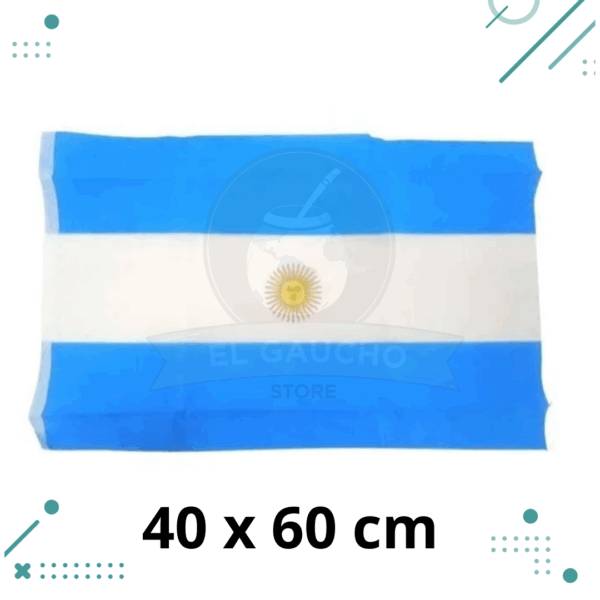 Bandera Argentina Mediana, Friselina 40x60 cm