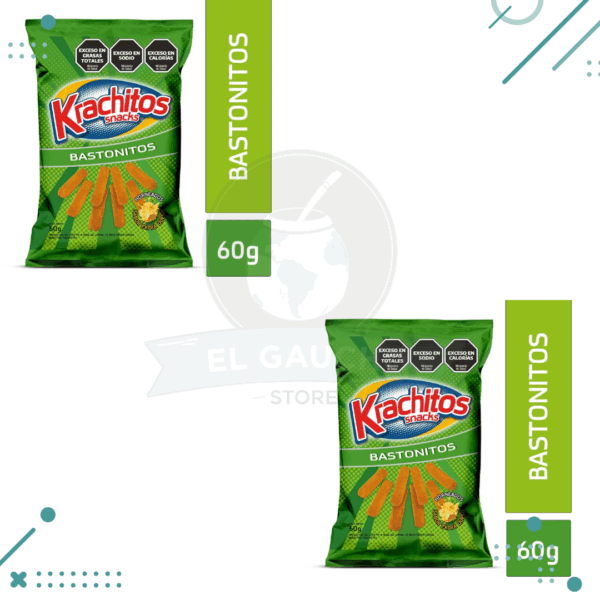 Krachitos bastoncitos 60gr (pack x2un.) 120gr