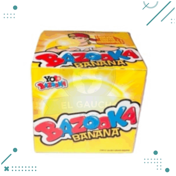 Chicle Bazooka Banana (caja x80un) (480gr)