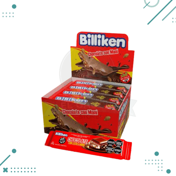 Chocolate con mani BILLIKEN 25gr (display x15un.) 375gr
