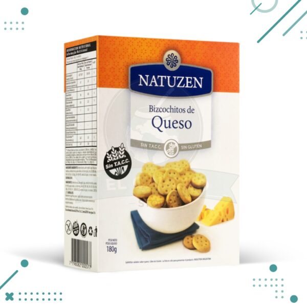 Bizcochos de sabor queso NATUZEN 200gr