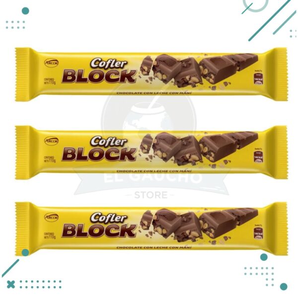Chocolate Cofler BLOCK x110gr (pack x3) (330gr)