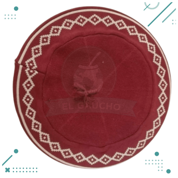 BOINA vuelo 32cm GUARDA PAMPA/GRIEGA COLOR BORDO