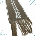 Bufanda De Hilo - Guarda Pampa Reversible, Color Marrón. (MODELO 3) (aprox 1.5mts) - Imagen 3