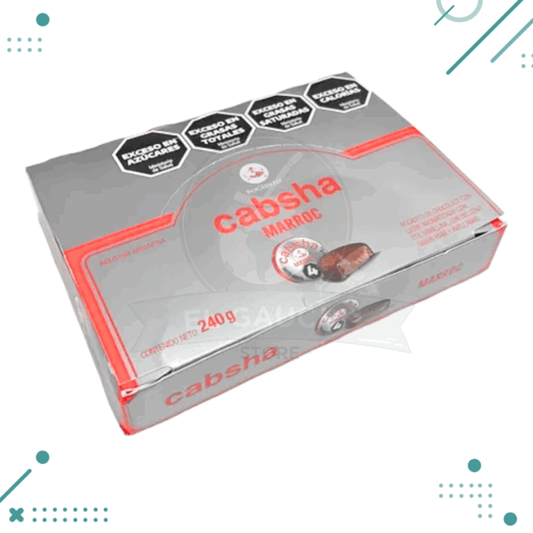 Bombon Cabsha, relleno sabor marroc x24un. (240gr)