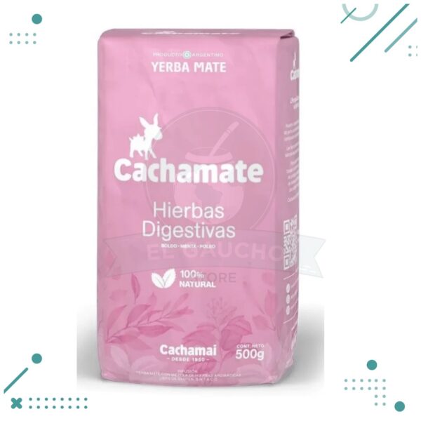 Yerba Mate Cachamate Hierbas Digestivas (boldo-menta-poleo) (500gr)