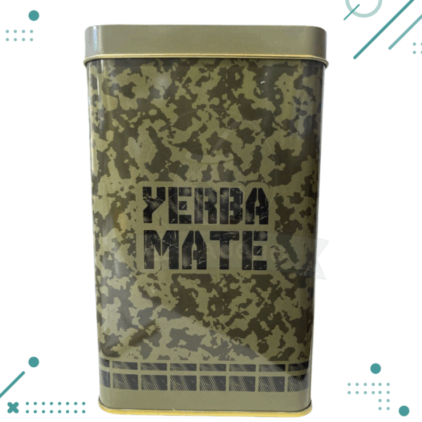 Lata yerbera rectangular grande camuflada