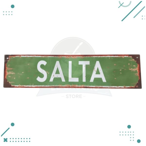 Cartel De Chapa Vintage Salta