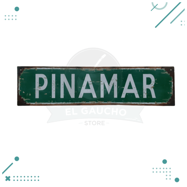 Cartel De Chapa Vintage Pinamar