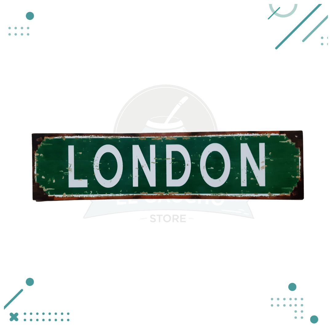 chapa-5.png Cartel De Chapa Vintage London - Imagen 1