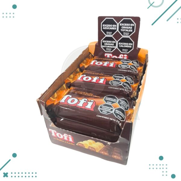 Chocolate TOFI leche relleno de dulce de leche 28gr (display x 25un.) 700gr