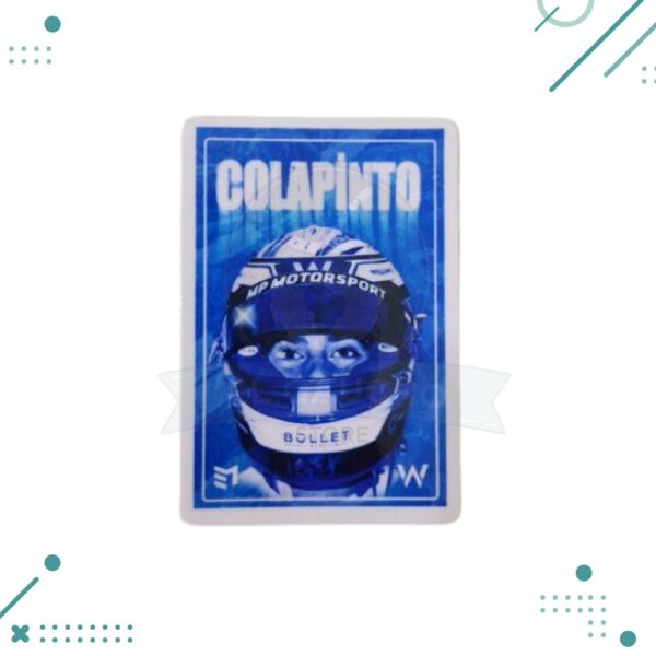 Sticker Franco Colapinto CASCO MOD 2