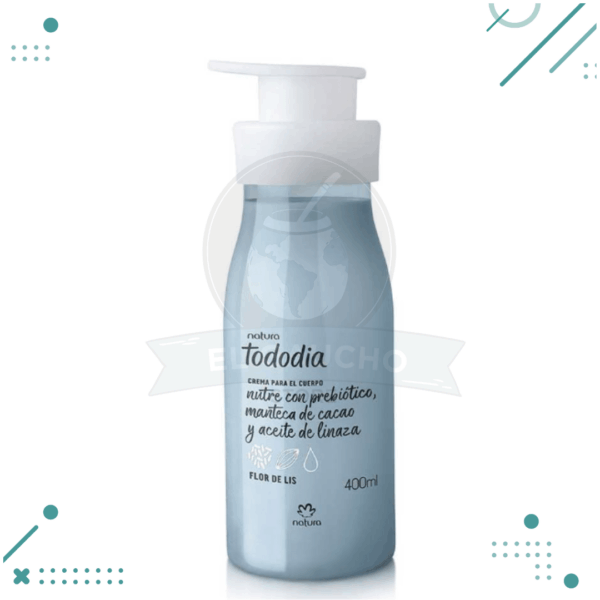 Crema Nutritiva para el Cuerpo Tododia Flor de Lis- Natura- 400 ml