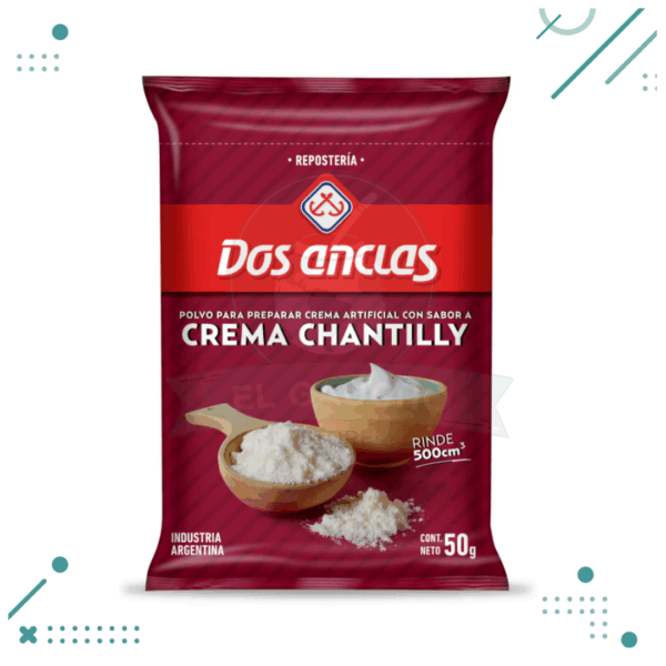 Polvo para preparar crema Chantilly Dos Anclas (50gr)
