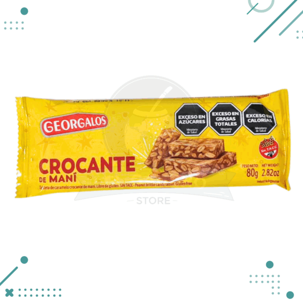 GEORGALOS turron crocante de mani 80gr