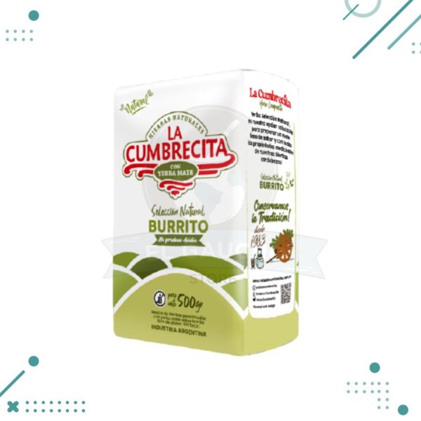 Yerba mate LA CUMBRECITA con burrito 500gr