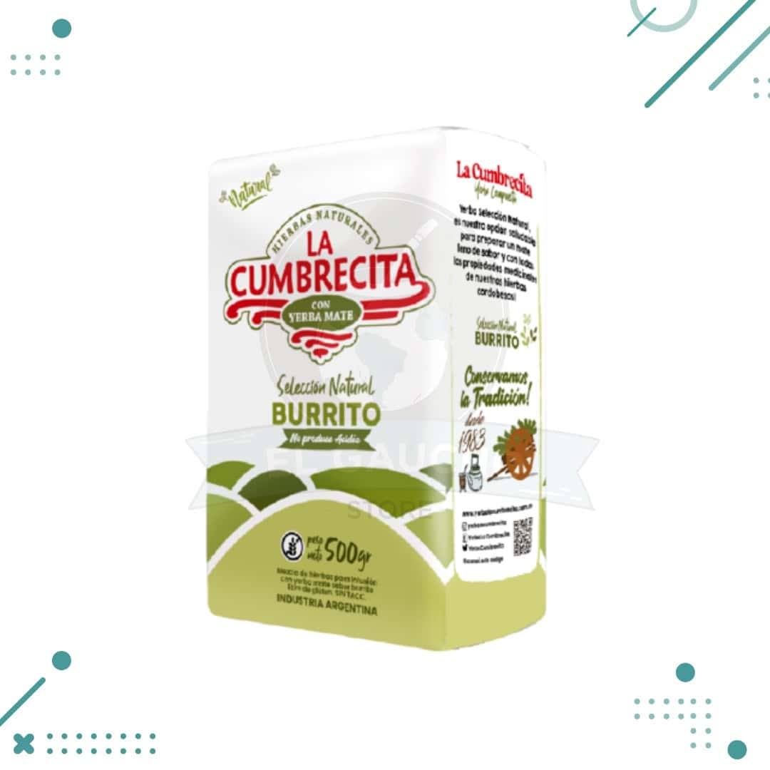 cumbrecita.png Yerba mate LA CUMBRECITA con burrito 500gr - Imagen 1