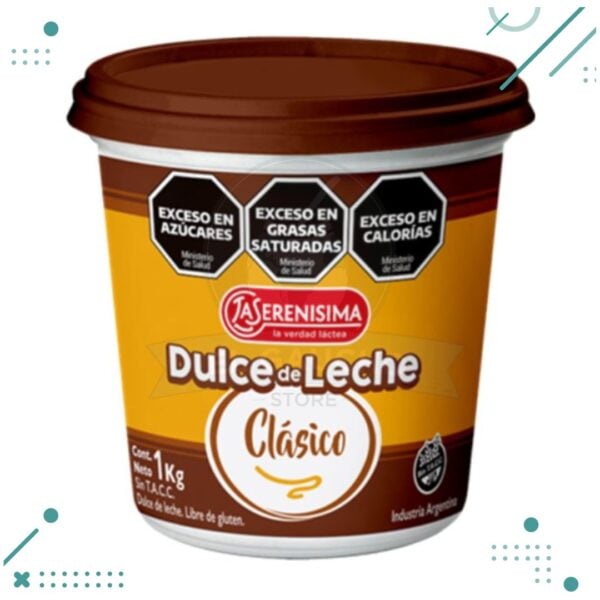 Dulce de Leche La Serenisima Clasico, Apto para Celiacos x 1kg