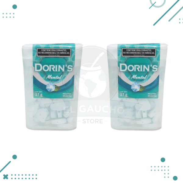 Pastillas Dorins sin azucar sabor Mentol 17gr (pack x 2un.) 34gr