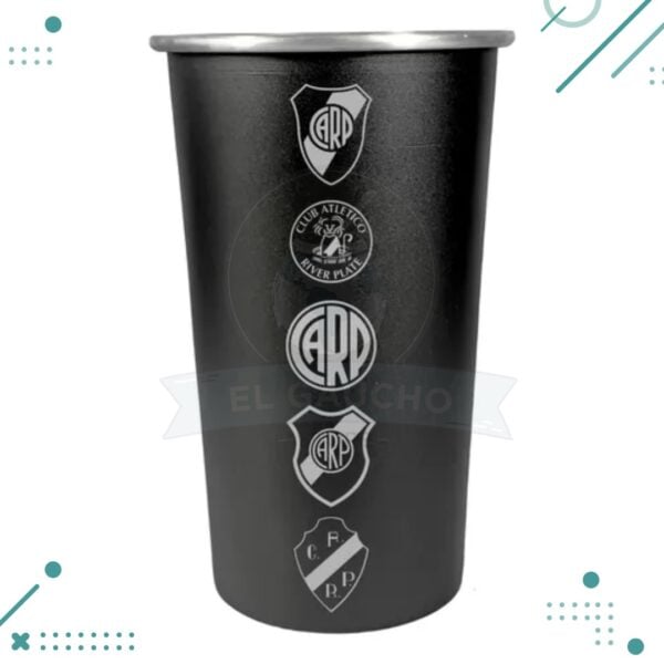 Vaso Fernet de aluminio River Plate Escudos Historicos (1Lt.)