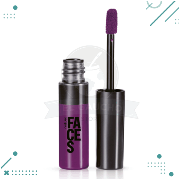 Labial Líquido Mate Larga Duración, Natura Faces, Color ROXO DIGITAL 5,5ml